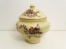 ? Antico vaso potiche ceramica di Grottaglie PUGLIA maiolica dipinta a mano