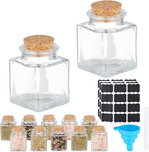 Barattoli spezie set 12 - barattoli,