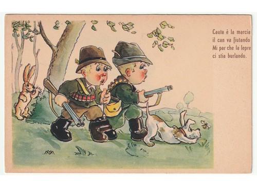 Cartolina umoristica epoca - cartolina, d'epoca