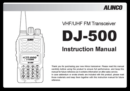 Alinco 500 generazione - dj-500,
