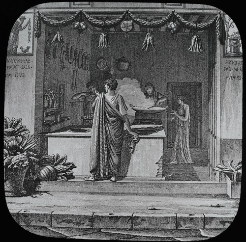 Antique magic lantern slide - antique,