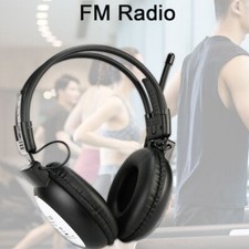 TR101 Cuffie Radio FM Portatile Stereo Pieghevole Ricevitore Cuffie per Sport