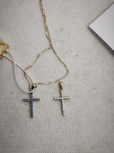 Collana con croce - , double