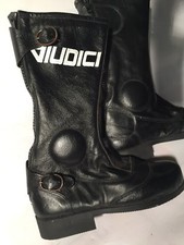 Stivali vintage in pelle Moto, GIUDICI anni "70 Tg. 35