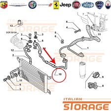 FIAT MAREA 2.4 JTD TUBO ARIA CONDIZIONATA A/C NUOVO ORIGINALE 46547761