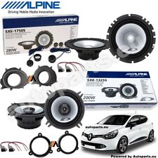 Kit 6 Casse Altoparlanti Alpine Anteriori Posteriori per Renault Clio IV da 2012