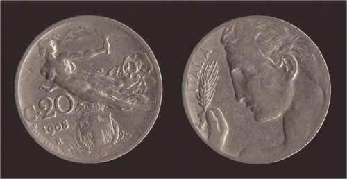 Centesimi 1908 liberta - centesimi,