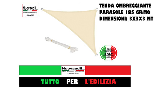Vela triangolare parasole - , da