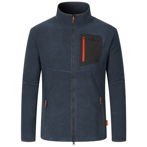 Giacca pile maglia blue - pile,