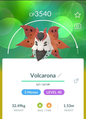 Volcarona livello set di - livello,