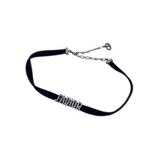 Collana Chocker Autentica Christian Dior Velluto Nero J'Adior Strass