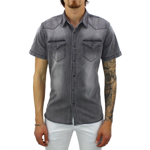 Camicia jeans uomo manica - di,