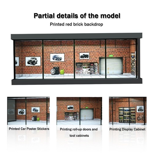 Diorama scala garage - scala, led