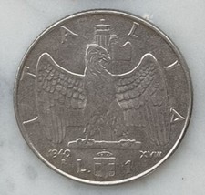 9 MONETE da 1 LIRA 1940 ITALIA