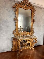 console con specchiera barocca