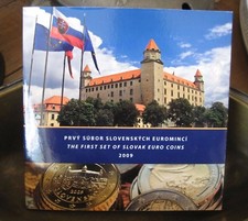 Lotto monete euro Slovacchia Slovacchia 2009 argento RARO!!!