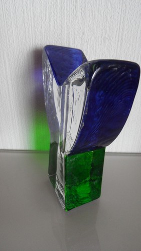Vaso blocco fantasia vetro