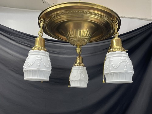 Lampadario restaurato antico - lampadario,