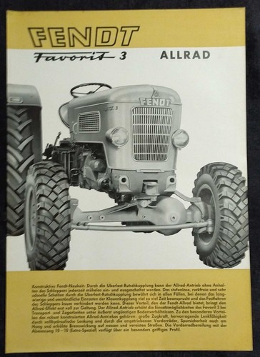 Rare prospekt fendt - ,