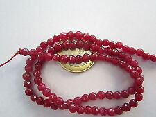 UN FILO DI PIETRE RADICE DI RUBINO  SFACCETTATO 6 MM