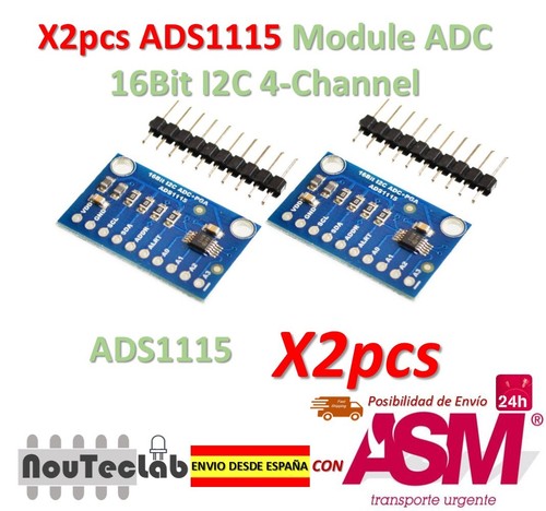 2pcs ads1115 modulo adc - 2pcs,