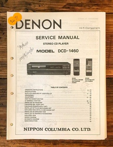 Denon dcd 1460 lettore - denon, cd