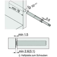 PISTONCINO BLUM A INCASSO PER