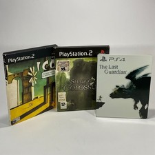 ICO + Shadow of the Colossus PS2 Cartonati + The Last Guardian PS4 Steelbook