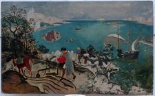 Grande belle peinture 1900 - &,