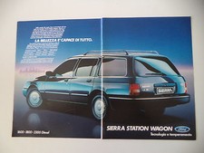 advertising Pubblicità 1985 FORD SIERRA SW STATION WAGON 1.6 GL