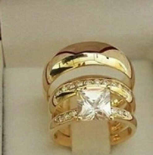 Set anello trio sposa - anello,