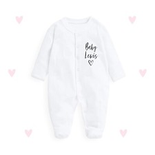 Baby Name Sleepsuit Cute Baby