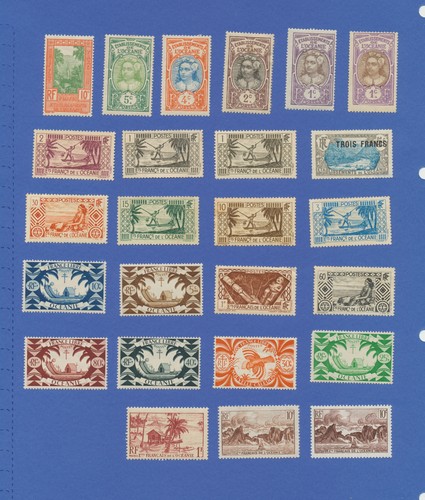 Lotto francobolli oceania - 24,