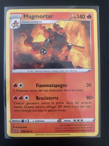Carta pokemon magmortar 192 - pokemon,