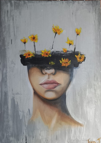 Quadro olio tela - su, tela: