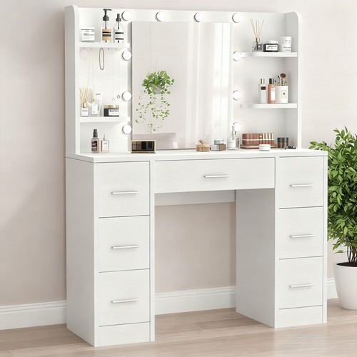 Tavolo trucco bianco con - da,