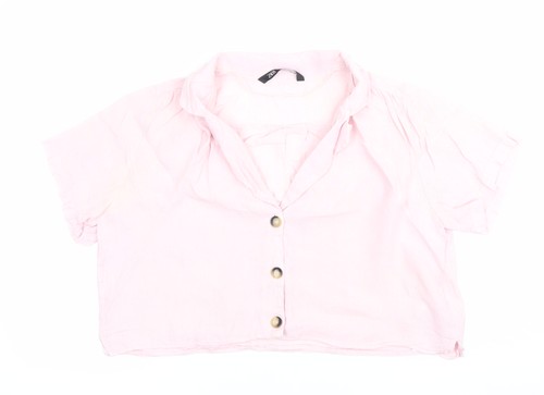 Camicia donna zara rosa - rosa, lino