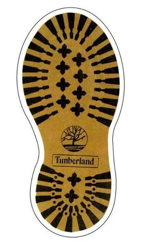 Timberland adesivo impronta - "timberland",