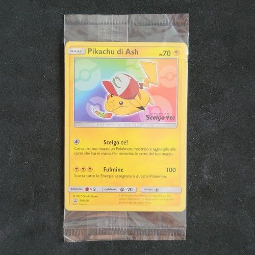 Carta pokémon pikachu - pikachu, ash
