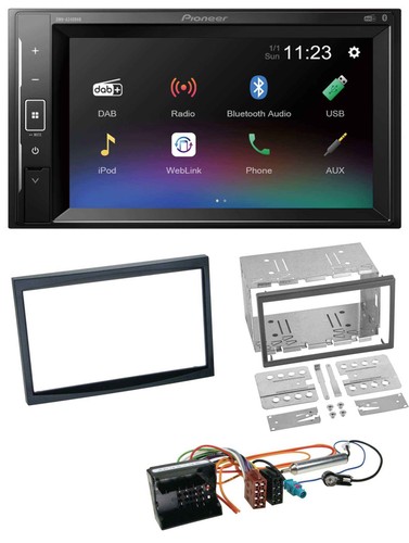 Pioneer dab mp3 2din - dab, bluetooth