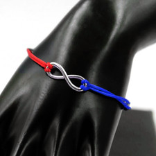 Bracciale Infinito Rosso e Blu