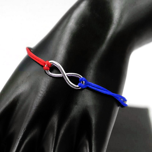 Bracciale infinito rosso - bracciale,