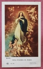 Santino Holy Card: Tota Pulchra es, Maria - Murillo - Ed. EB Ars 38