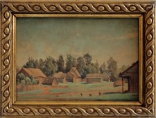 Luigi Premazzi ( Milano  1814 - Istanbul  1891 ) " PAESAGGIO RUSSO "