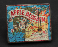 Rare Advertising Apple Blossom Kriegsfeld Straight Cut Virginia Cigarettes Tin