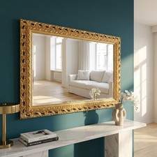Specchiera barocca foglia oro - foglia,