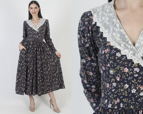 Abito floreale vintage laura - vintage,