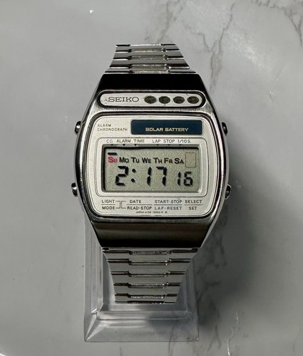 Vintage seiko a156 5000 solar - a156-5000,