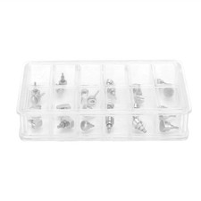 Assortimento Pulsantiera Orologio Acciaio Inox Ricambio 24pz Orologiaio