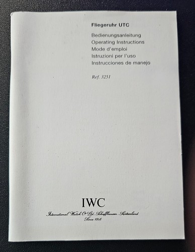 Iwc fliegeruhr utc ref 3251 - iwc, ref.